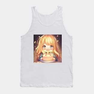 chibi girl birthday Tank Top